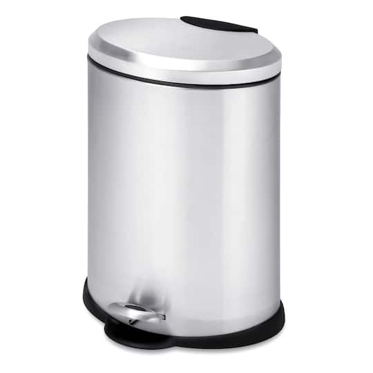 6 Pack: Honey Can Do 12L Oval Stainless Steel Step Can